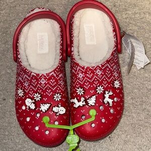 CROCS Red Holiday Clogs